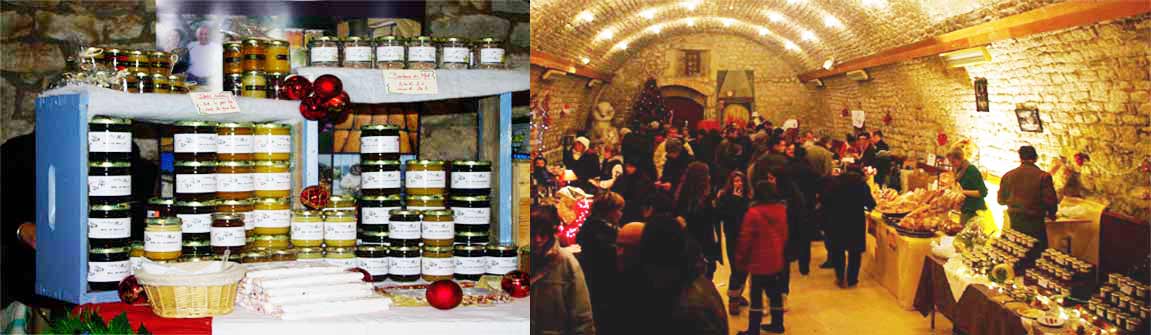 Marché de la Garde Adhémar et stand de Miel à Grignan