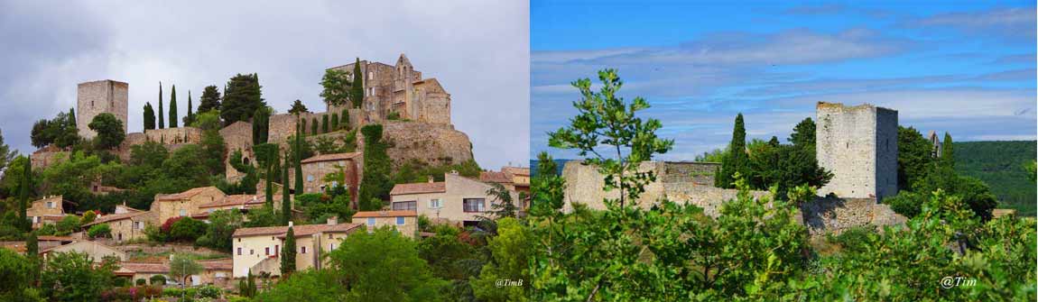 Visiter le village de Roussas et son château en Drôme